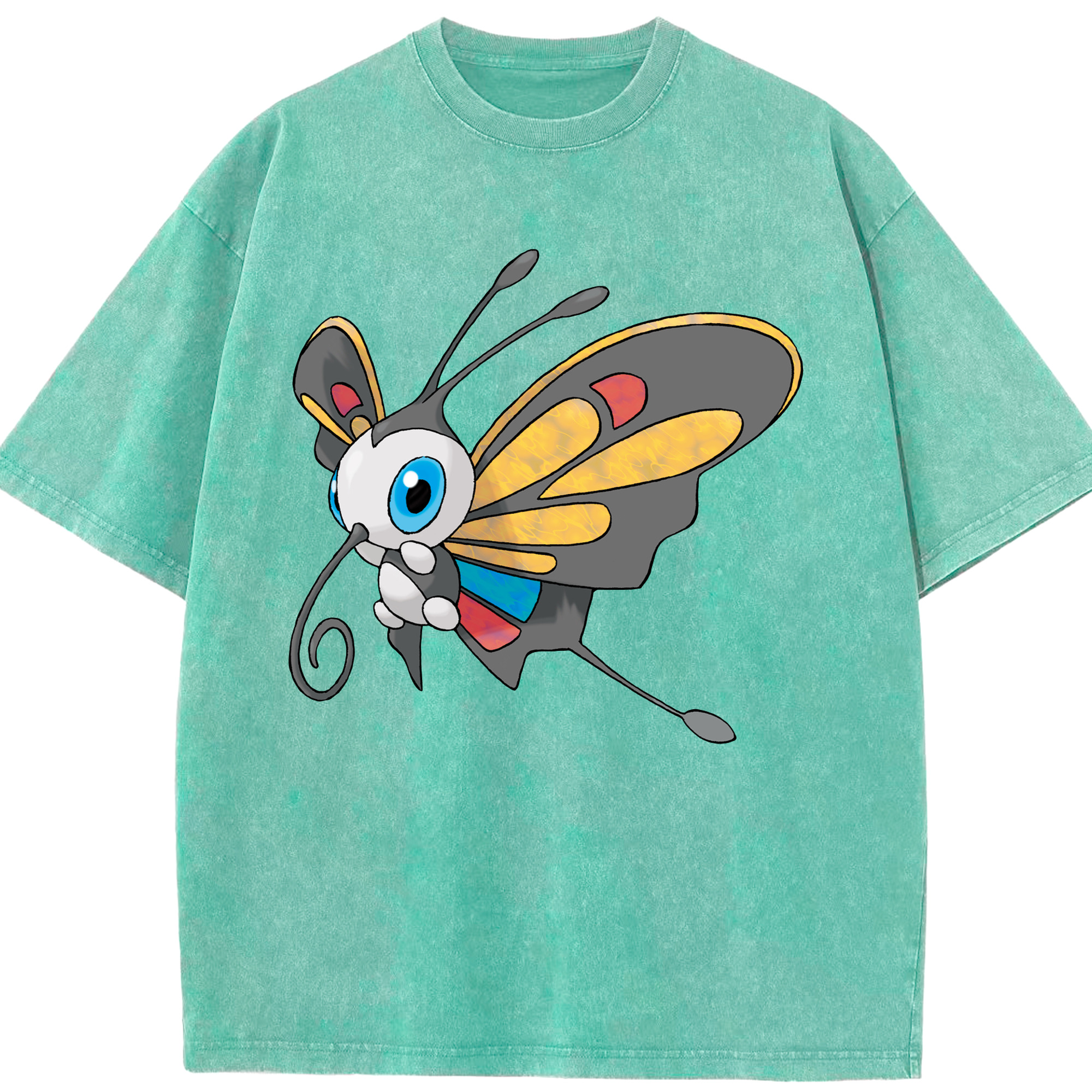 （画像用） ポケットモンスター Pokémon 綿100% ヴィンテージ風 半袖Tシャツ（フロントプリント）